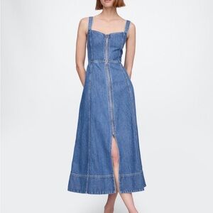 GAP UltraSoft Blue Denim Maxi Dress
